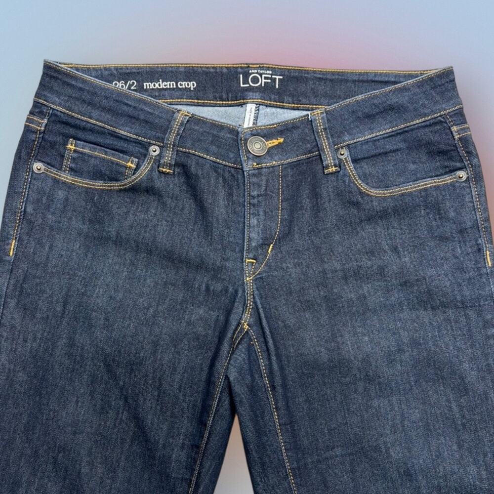 LOFT Women’s 2 MODERN CROP Blue Jeans